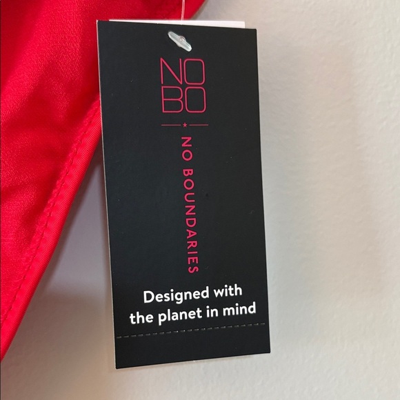 No Boundaries Vibrant Red Swimwear Size XL (15/17) NWT - Picture 2 of 5